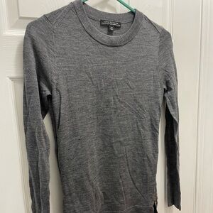 Ann Taylor Gray Crew Neck Sweater